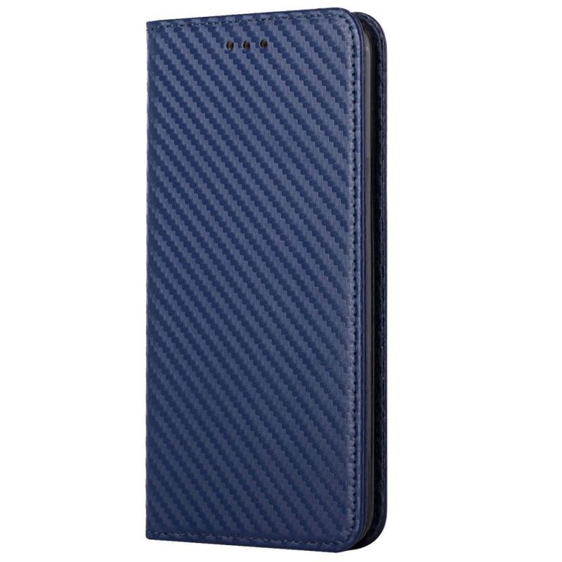 Kryty Na Mobil Na iPhone 14 Pro Na Lana Flipové Pouzdro Strappy Carbon Fiber Style