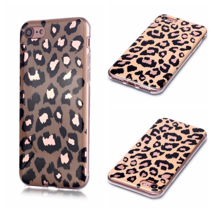 Mramorové Pouzdro Na Iphone Se 2/8/7 Leoparda