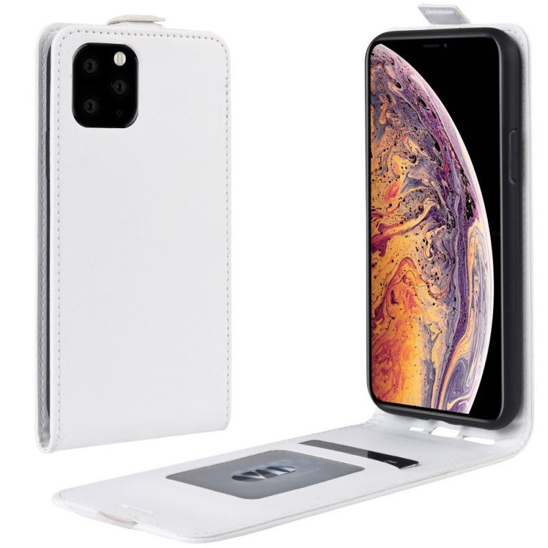 Peněženková Pouzdra Iphone 11 Pro Max Efekt Skládací Kůže