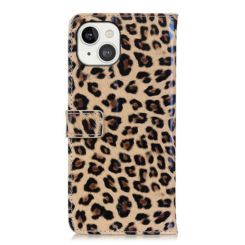 Peněženková Pouzdra Iphone 13 Leopard