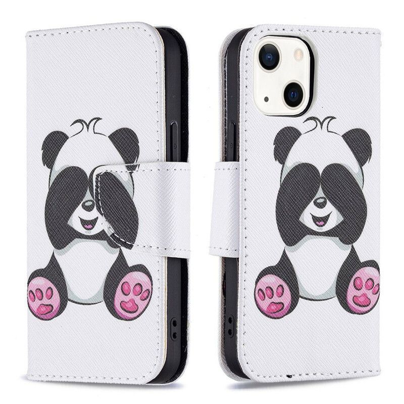 Peněženková Pouzdra Iphone 13 Mini Panda Zábava