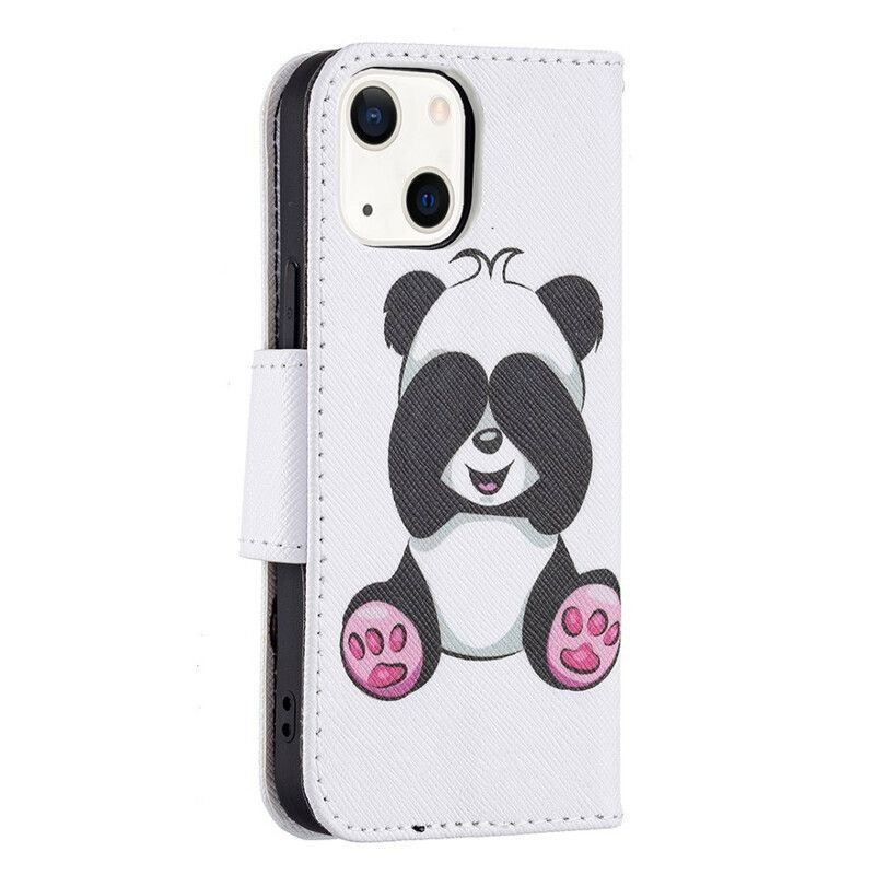 Peněženková Pouzdra Iphone 13 Mini Panda Zábava