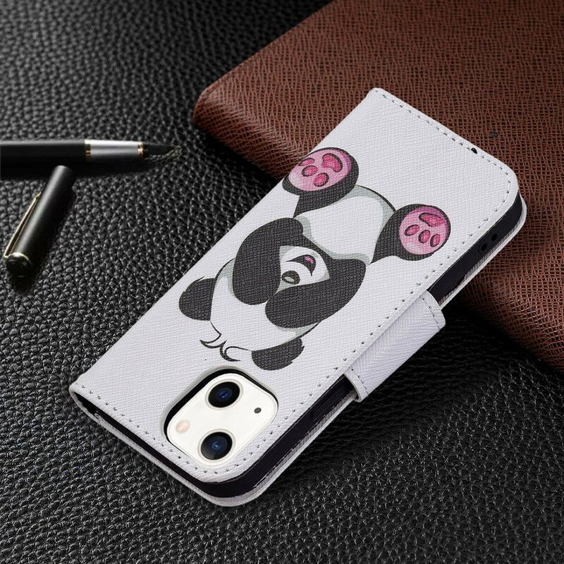 Peněženková Pouzdra Iphone 13 Mini Panda Zábava