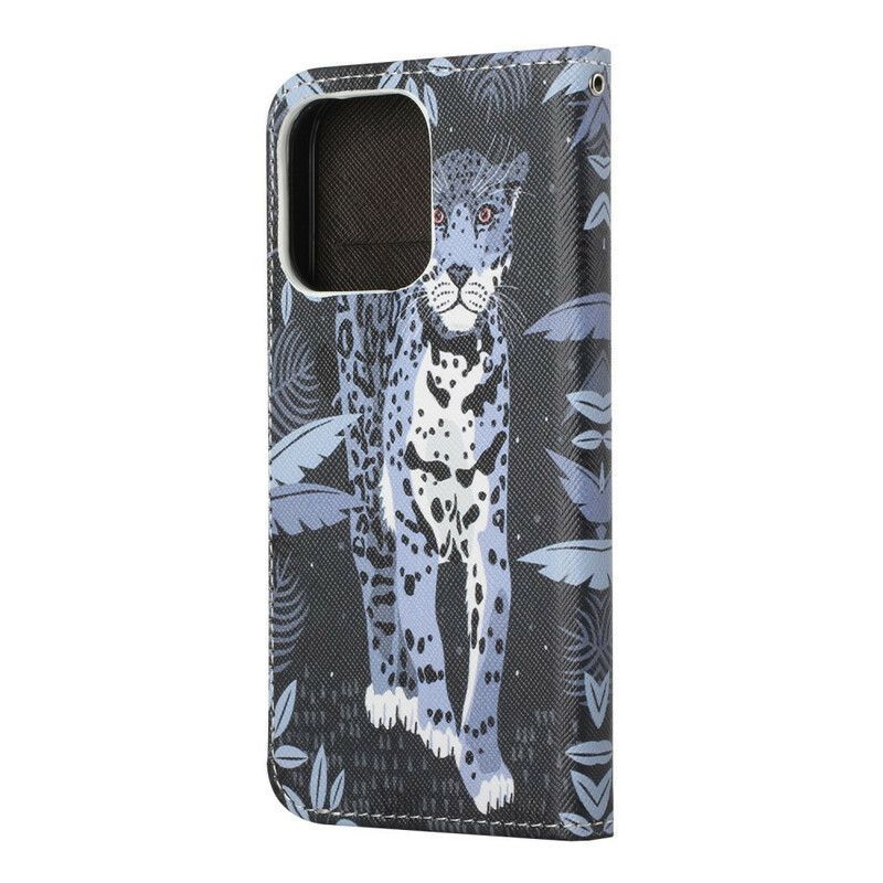 Peněženková Pouzdra Iphone 13 Tanga Leoparda