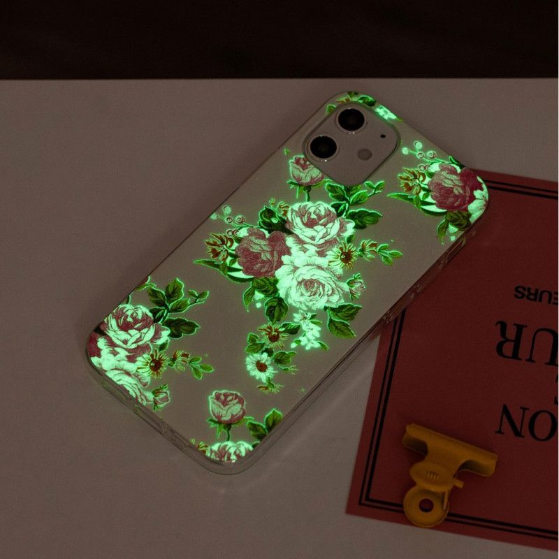 Pouzdro Na Iphone 12 Mini Fluorescenční Květiny Svobody