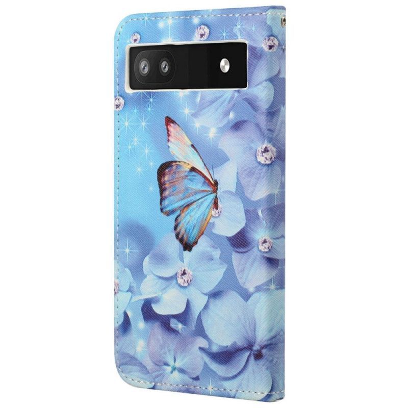 Flipové Pouzdro Na Google Pixel 6A Na Lana Tanga Butterflies