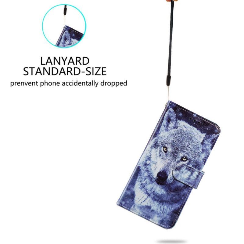 Flipové Pouzdro Na Google Pixel 7A Na Lana Můj Strappy Wolf