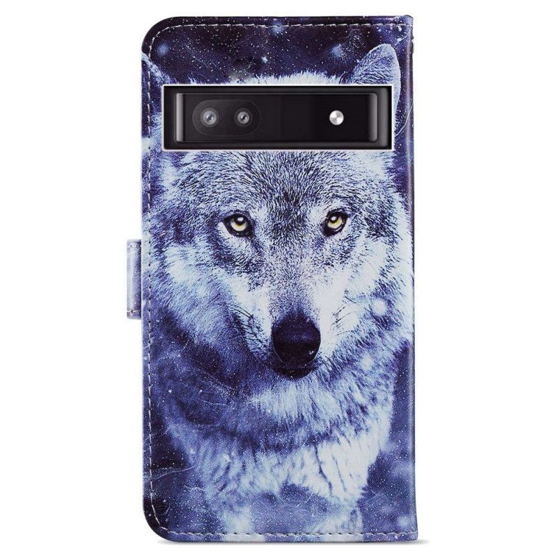 Flipové Pouzdro Na Google Pixel 7A Na Lana Můj Strappy Wolf