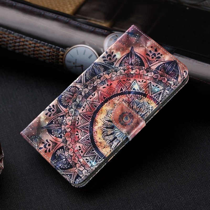 Flipové Pouzdro Na iPhone 14 Na Lana Pro Barevné Strappy Mandala