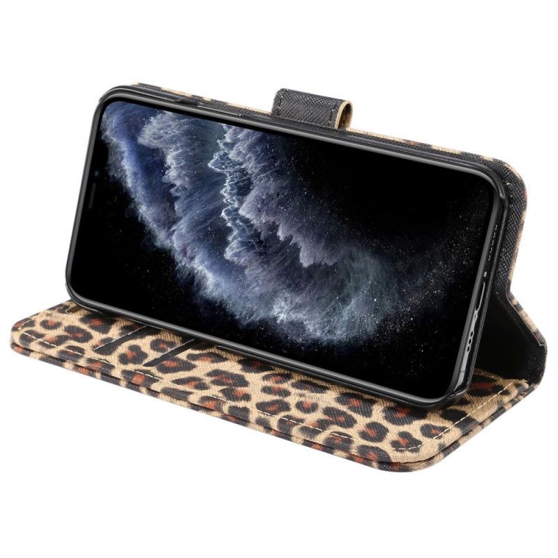 Flipové Pouzdro Na iPhone 14 Leopard