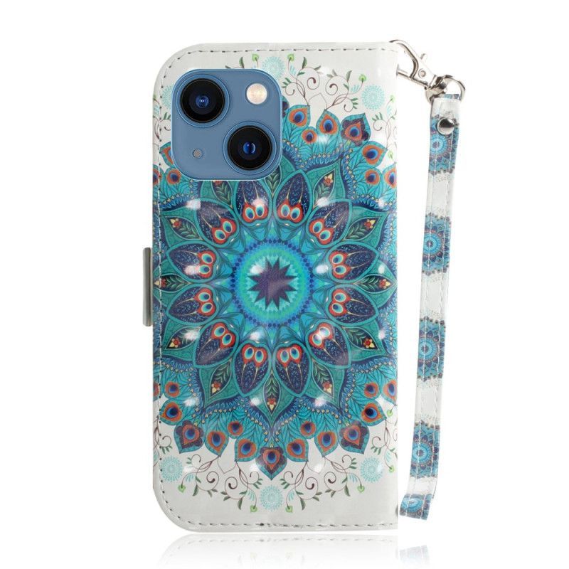 Flipové Pouzdro Na iPhone 14 Plus Na Lana Strappy Mandala