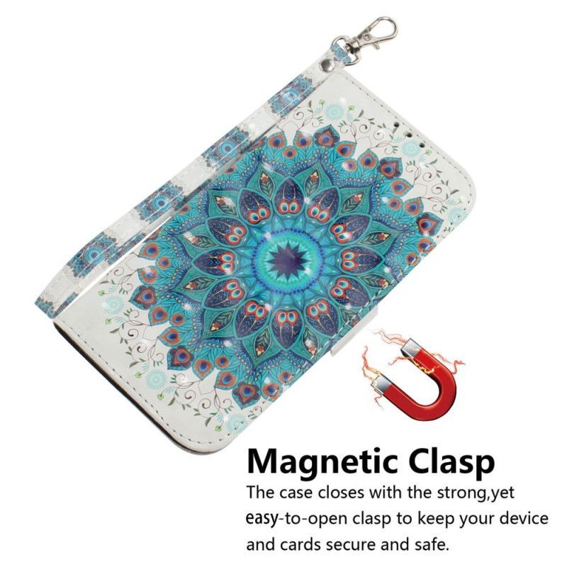 Flipové Pouzdro Na iPhone 14 Plus Na Lana Strappy Mandala