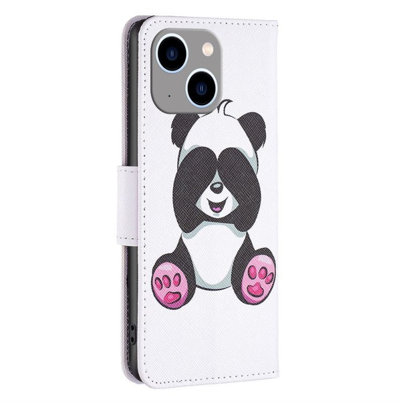 Flipové Pouzdro Na iPhone 14 Plus Panda Zábava