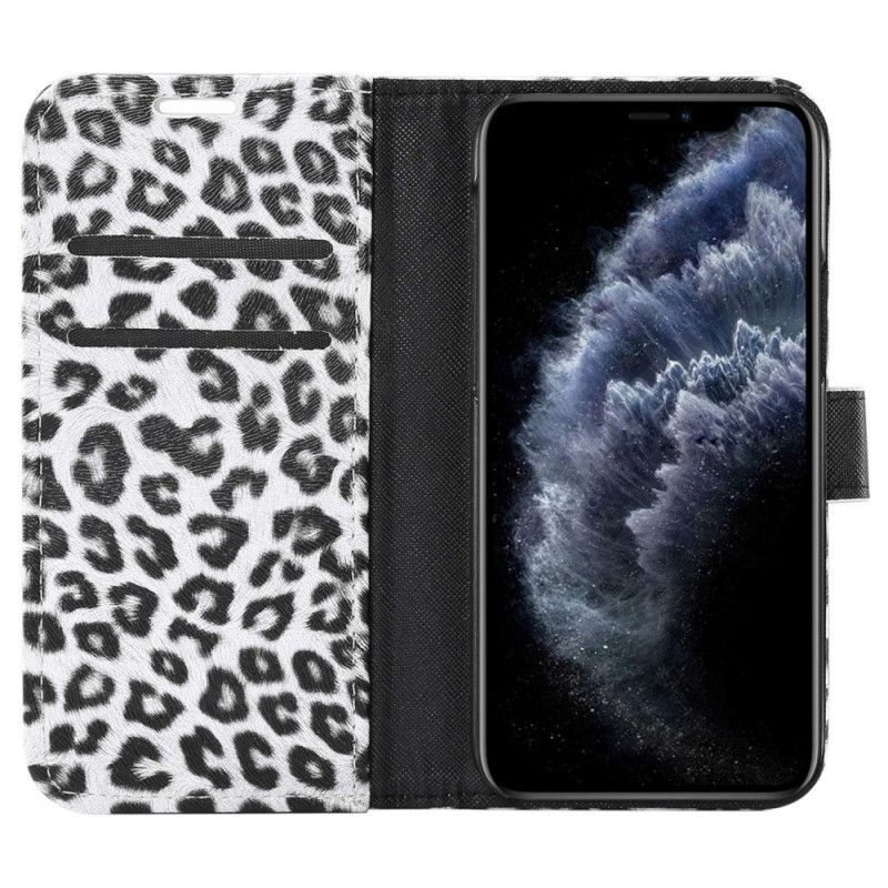 Flipové Pouzdro Na iPhone 14 Plus Styl Leopardí Kůže