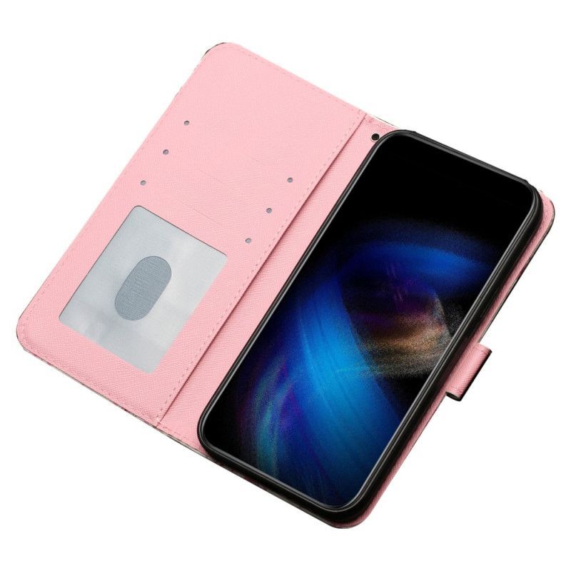 Flipové Pouzdro Na iPhone 15 Pro Max Na Lana 3d Medvídci S Popruhem