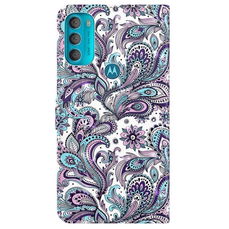 Flipové Pouzdro Na Moto G71 5G Paisley