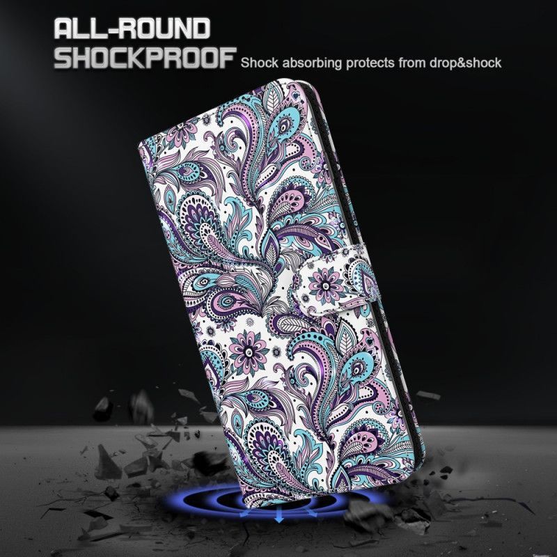 Flipové Pouzdro Na Moto G71 5G Paisley