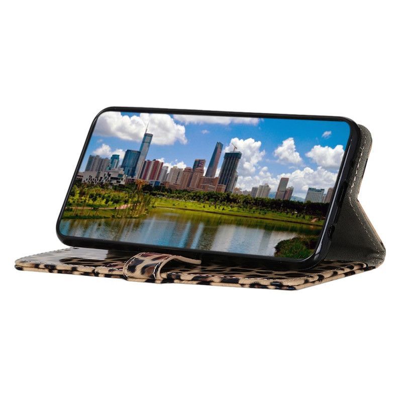 Flipové Pouzdro Na Moto G73 5G Leopard