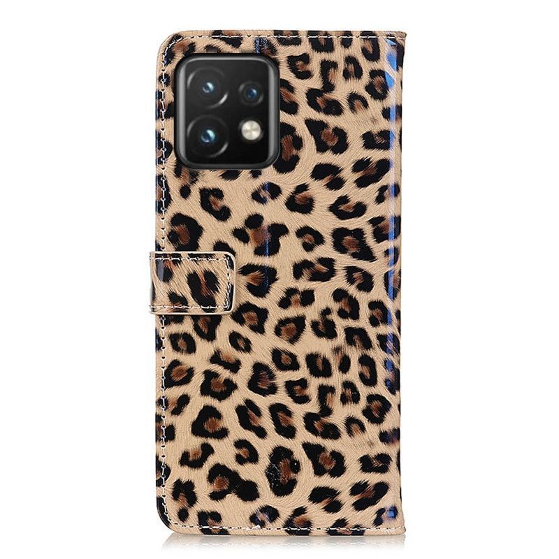 Flipové Pouzdro Na Motorola Edge 40 Pro Leopard