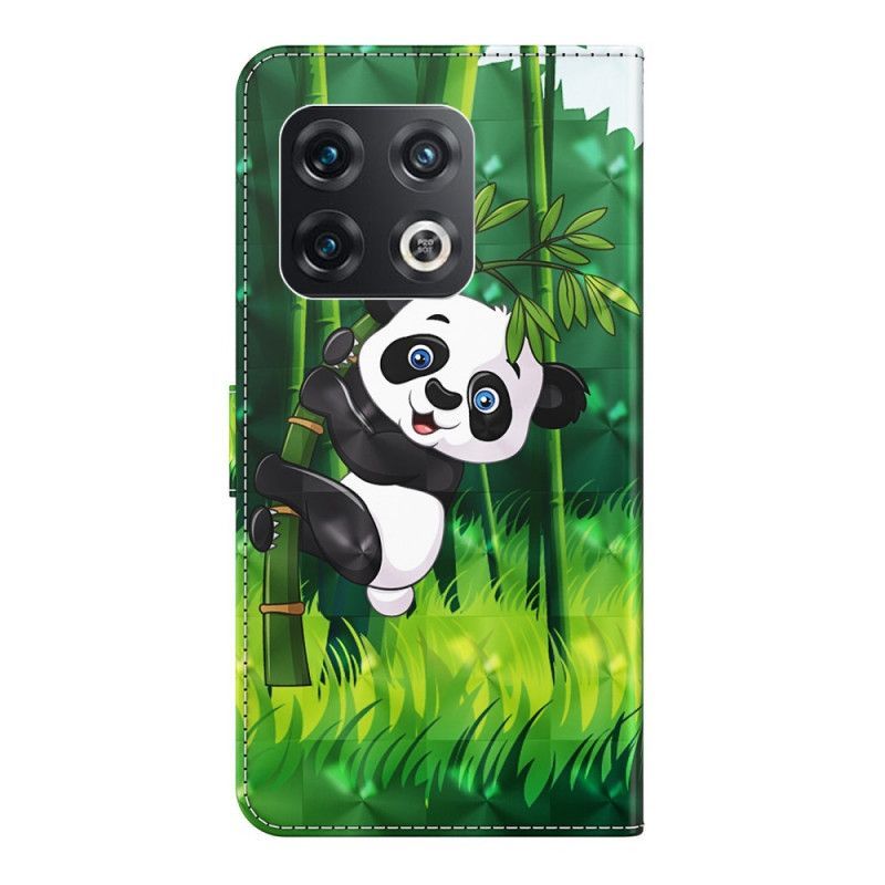 Flipové Pouzdro Na OnePlus 10 Pro 5G Na Lana Strappy Panda