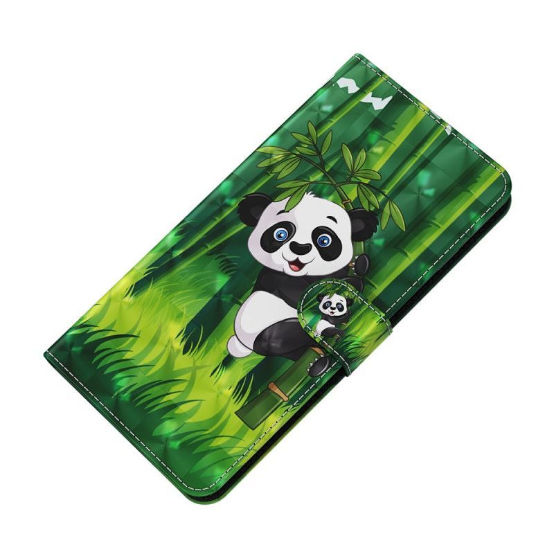 Flipové Pouzdro Na OnePlus 10 Pro 5G Na Lana Strappy Panda