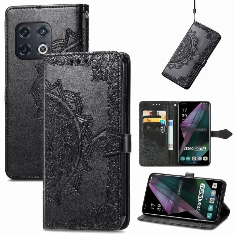 Flipové Pouzdro Na OnePlus 10 Pro 5G Na Lana Strappy Tribal Mandala