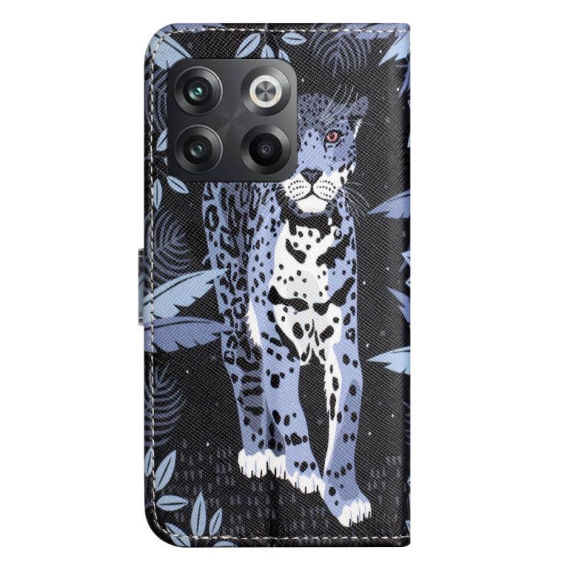 Flipové Pouzdro Na OnePlus 10T 5G Na Lana Strappy Leopard