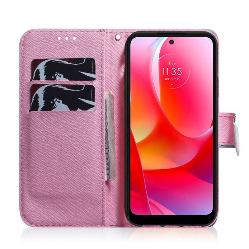 Flipové Pouzdro Na Oppo Find X5 Lite Květina Dusty Pink