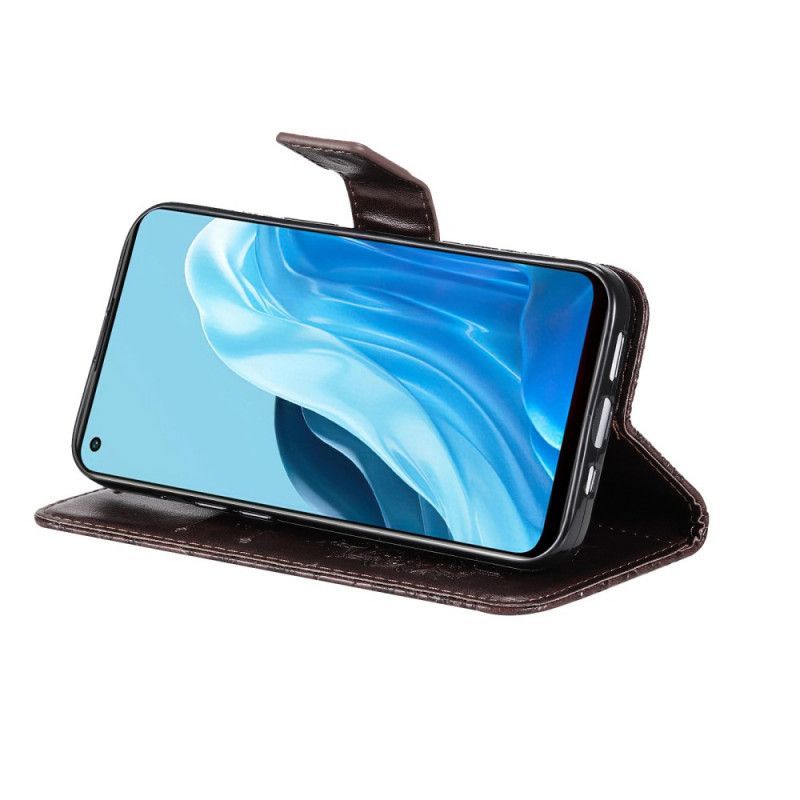 Flipové Pouzdro Na Oppo Find X5 Lite Na Lana Strappy Sun Mandala