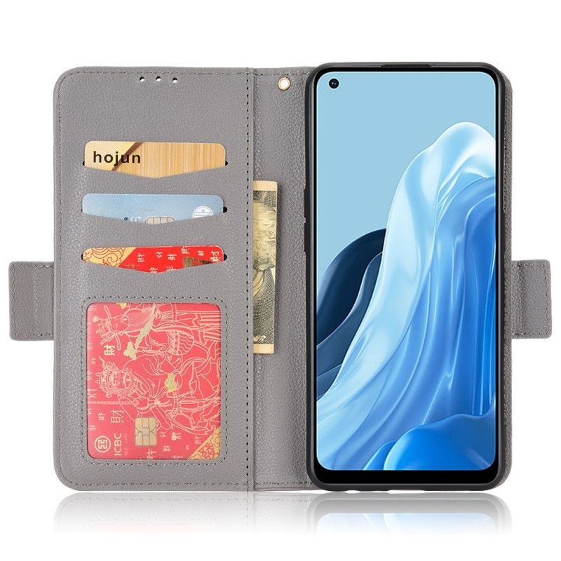 Flipové Pouzdro Na Oppo Reno 7 Tradiční Kožený Styl Litchi