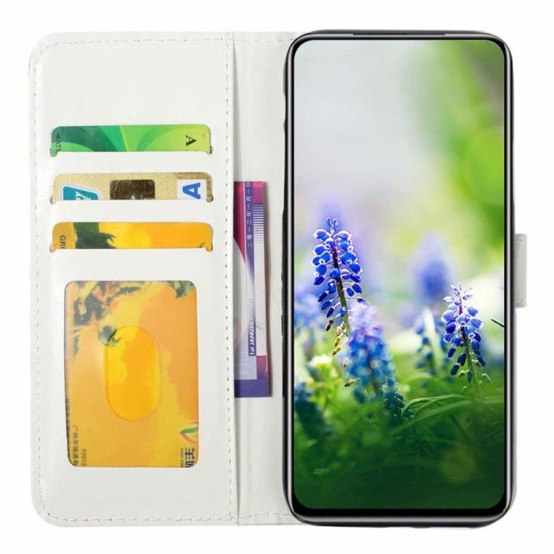 Flipové Pouzdro Na Oppo Reno 8 Na Lana Brýle Cat Strappy