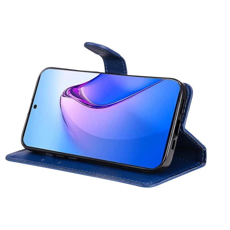 Flipové Pouzdro Na Oppo Reno 8 Pro Na Lana Obyčejné S Popruhem