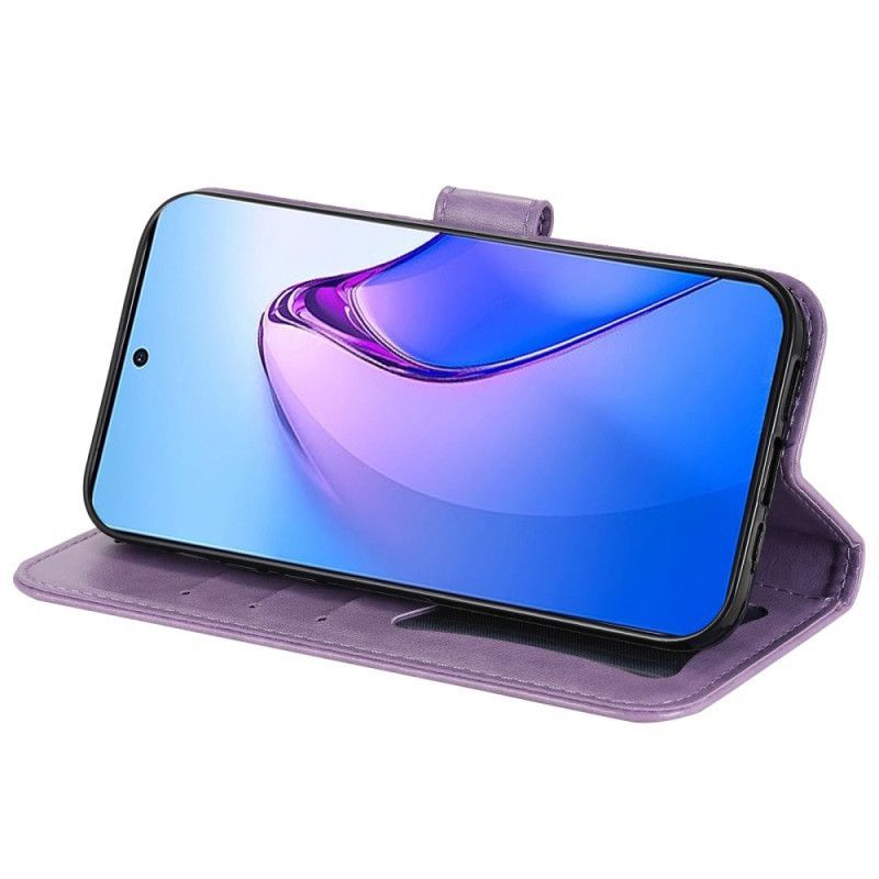 Flipové Pouzdro Na Oppo Reno 8 Pro Na Lana Strappy Květinové