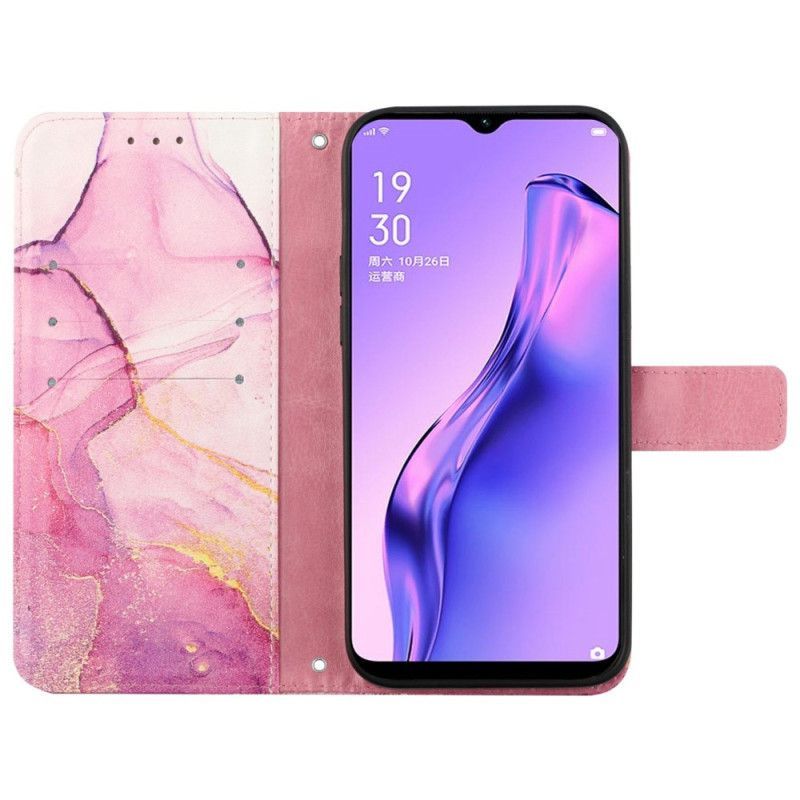 Flipové Pouzdro Na Oppo Reno 8 Pro Na Lana Strip Mramor