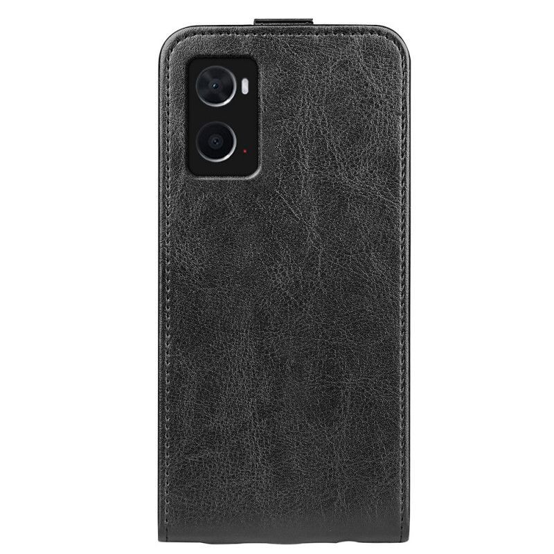 Flipové Pouzdro Na Realme 9i Vertikální Zip Crazy Horse Textura