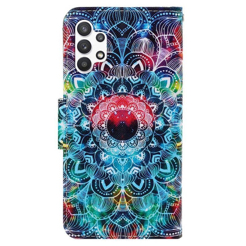 Flipové Pouzdro Na Samsung Galaxy A13 Na Lana Okázalá Strappy Mandala