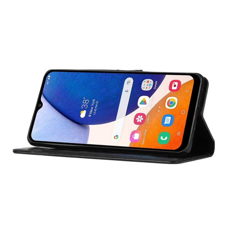 Flipové Pouzdro Na Samsung Galaxy A14 / A14 5G Na Lana Strappy Květinové