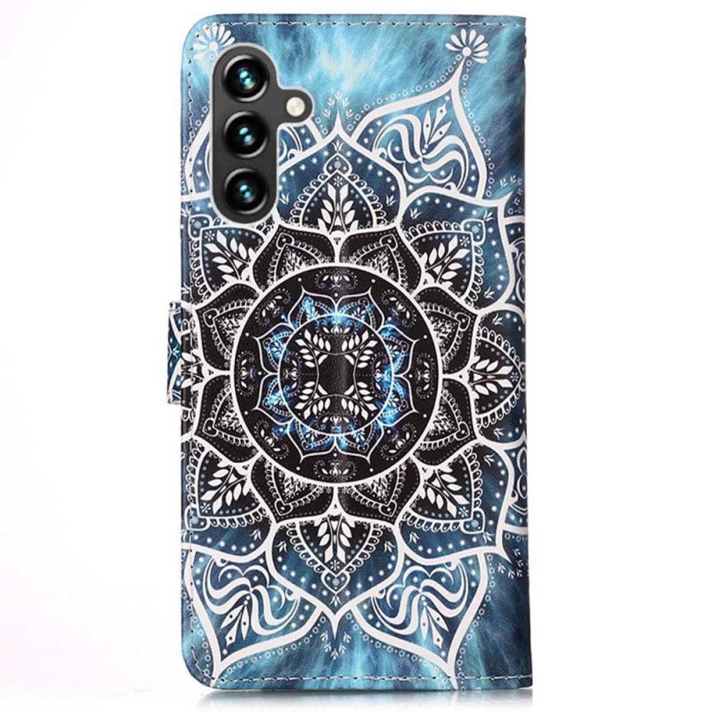 Flipové Pouzdro Na Samsung Galaxy A54 5G Na Lana Strappy Mandala