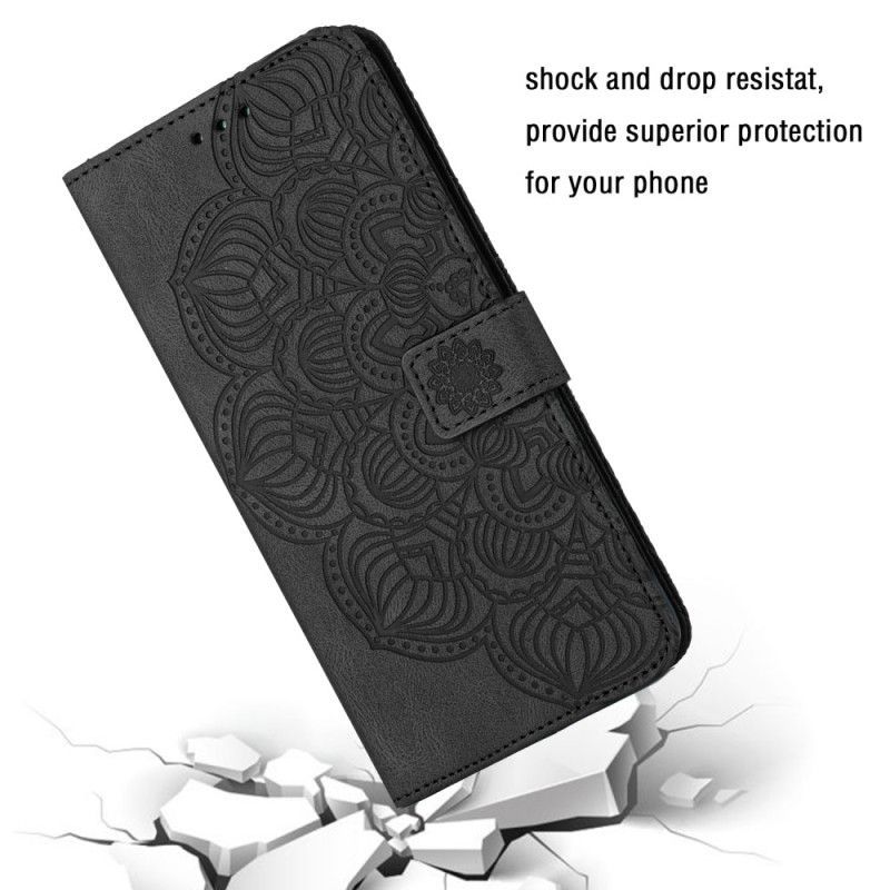 Flipové Pouzdro Na Samsung Galaxy A54 5G Na Lana Strappy Mandala Print