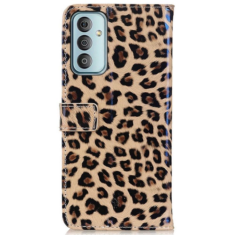 Flipové Pouzdro Na Samsung Galaxy M13 Efekt Leopardí Kůže