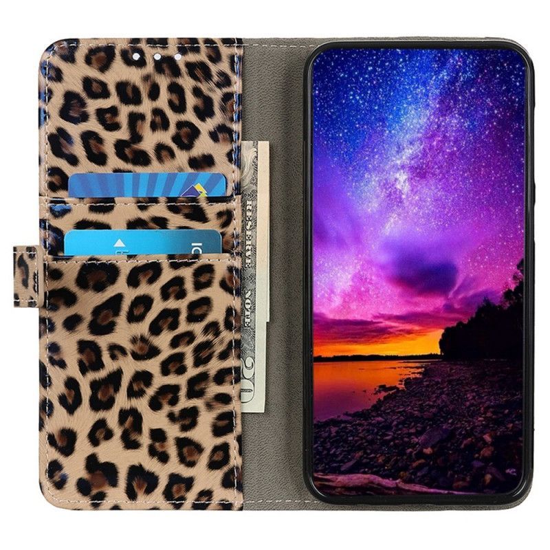 Flipové Pouzdro Na Samsung Galaxy M23 5G Efekt Leopardí Kůže