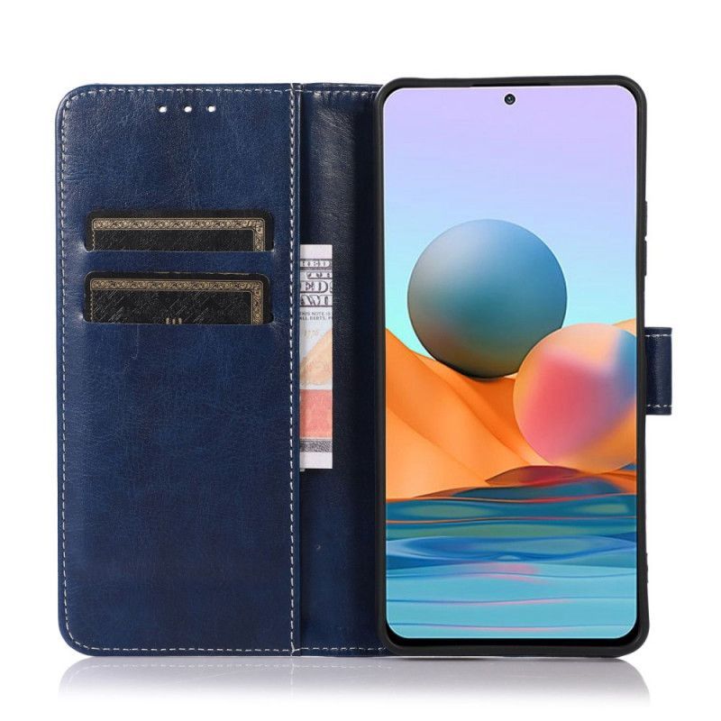 Flipové Pouzdro Na Samsung Galaxy M33 5G Kožený Styl A Švy