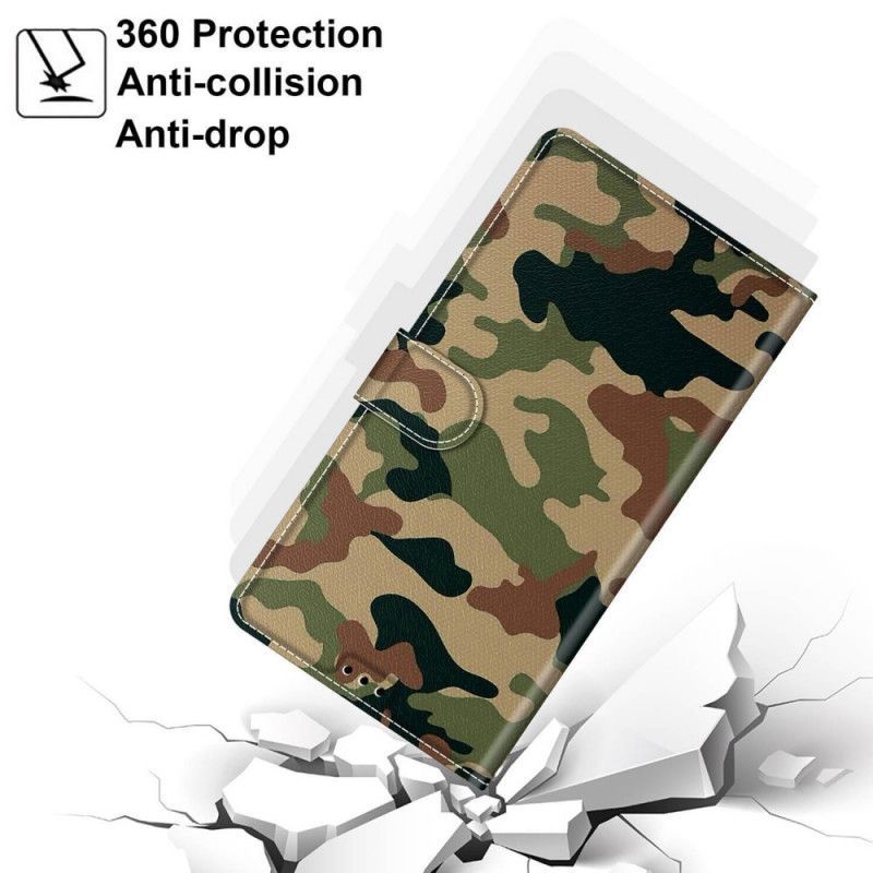 Flipové Pouzdro Na Samsung Galaxy M53 5G Na Lana Strappy Camo