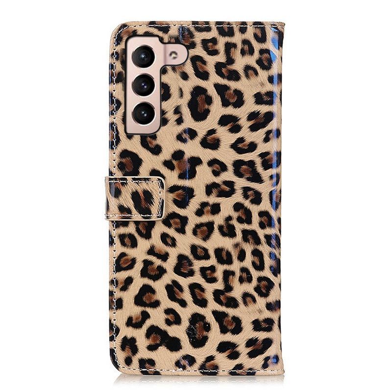 Flipové Pouzdro Na Samsung Galaxy S22 5G Leopard