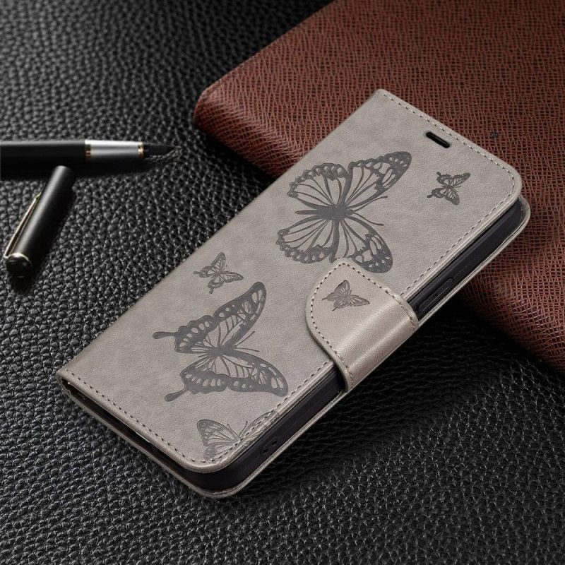 Flipové Pouzdro Na Samsung Galaxy S23 5G Na Lana Tanga Butterflies