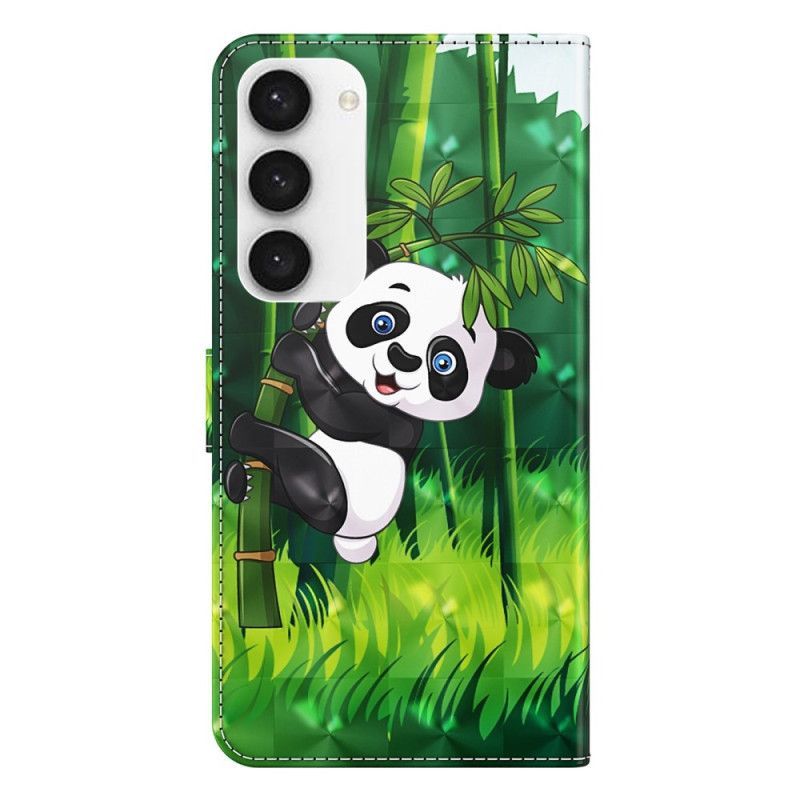 Flipové Pouzdro Na Samsung Galaxy S23 5G Panda Bambus