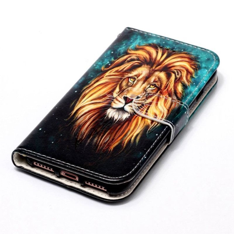 Flipové Pouzdro Na Samsung Galaxy S23 Plus 5G Na Lana Lanyard Lion