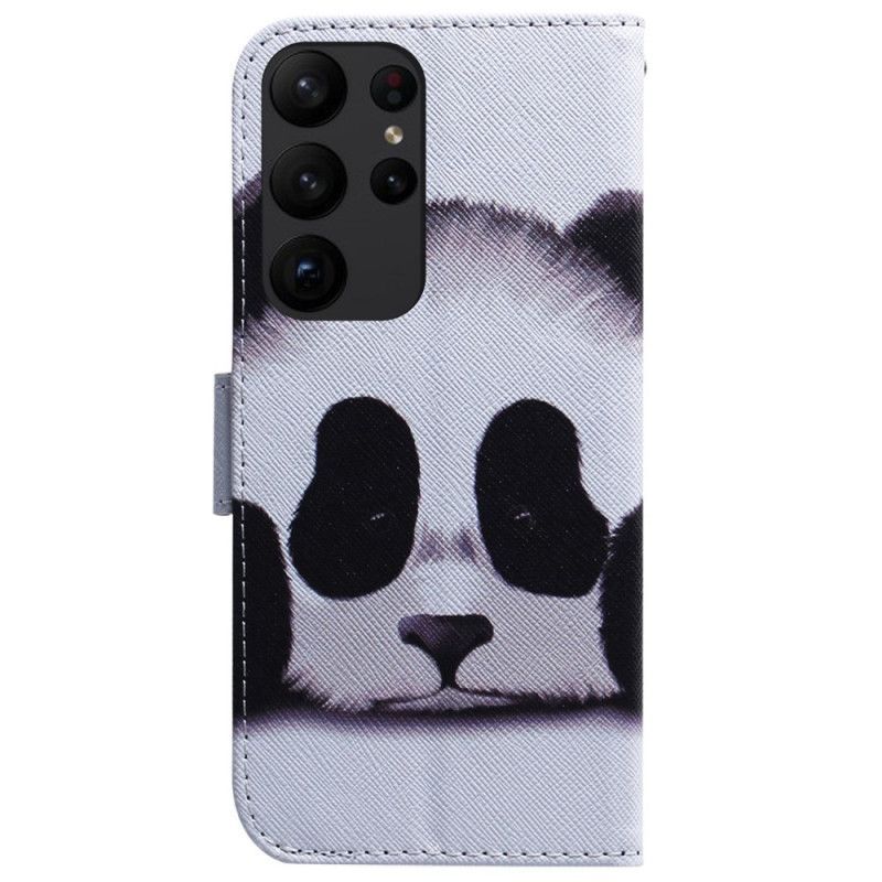 Flipové Pouzdro Na Samsung Galaxy S23 Ultra 5G Na Lana My Lanyard Panda