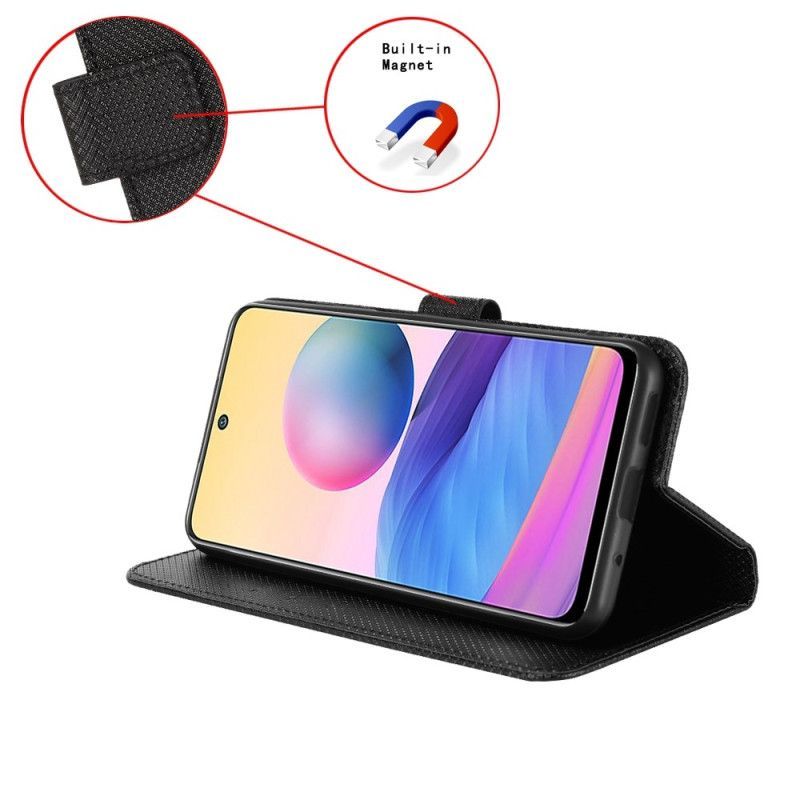 Flipové Pouzdro Na Samsung Galaxy Z Fold 4 Na Lana Diamantový Pásek