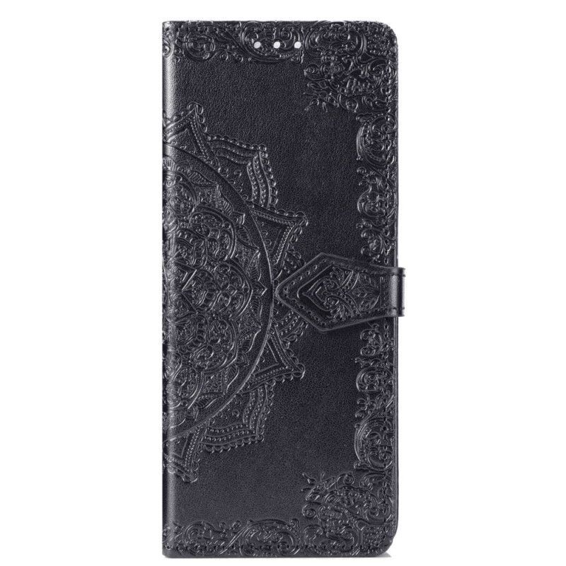 Flipové Pouzdro Na Samsung Galaxy Z Fold 4 Na Lana Středověká Strappy Mandala